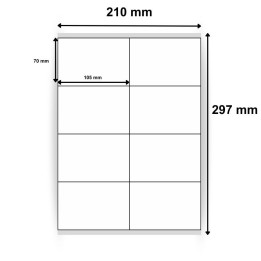 Étiquettes en planche 105 x 70 mm - Réf : 0182 | 800 étiquettes par boîte - Commandez sur Althus-Office