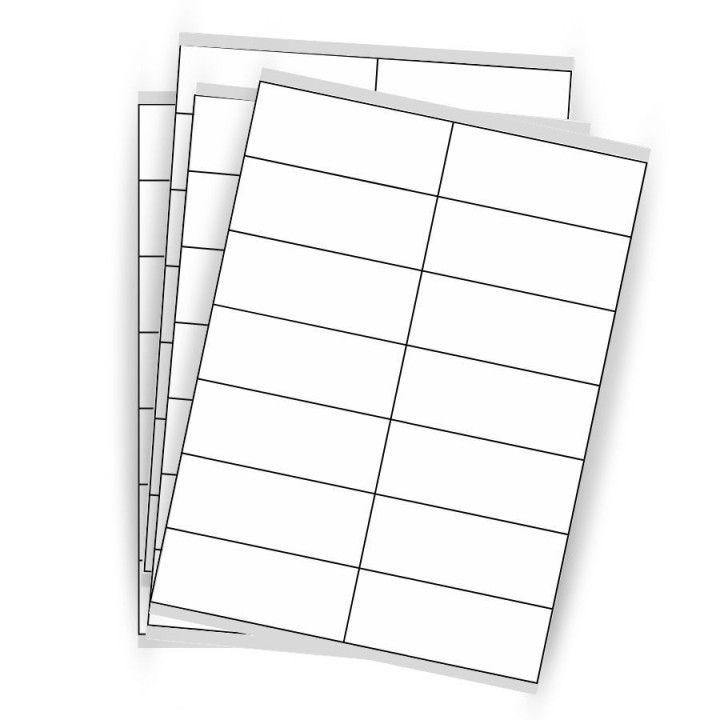 Étiquettes en papier vélin blanc 105 x 39 mm - 100 planches par boîte - Trouvez sur Althus-Office