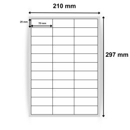 Étiquettes adhésives A4 70 x 25mm - Réf : 1395 | 3 300 étiquettes au total - Achetez dès maintenant sur Althus-Office