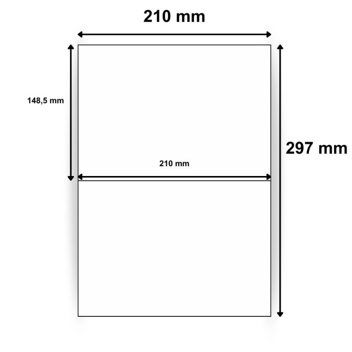 Étiquettes imprimables 210 x 148,5mm - Compatibles laser et jet d’encre - Choisissez sur Althus-Office