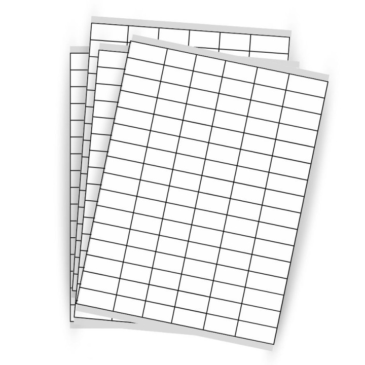 Planche d’étiquettes autocollantes 35 x 18mm - 200 feuilles par boîte - Commandez maintenant sur Althus-Office