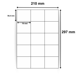 Étiquettes adhésives A4 70 x 59,4 mm - Réf : 1414 |3 000 étiquettes au total - Achetez dès maintenant sur Althus-Office