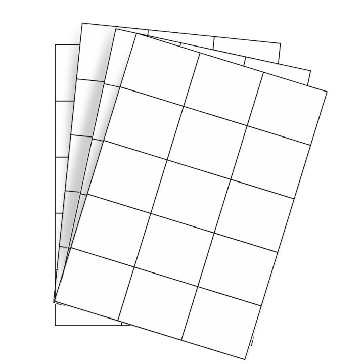 Planche d’étiquettes autocollantes 70 x 59,4 mm - 200 feuilles par boîte - Commandez maintenant sur Althus-Office