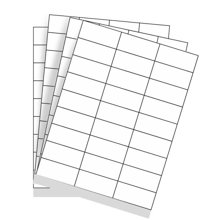 Étiquettes blanches 70x31,75mm en planche - Lot de 200 feuilles - Achetez sur Althus-Office
