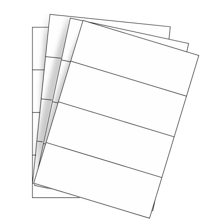 Étiquettes imprimables 210x74,2mm - Compatibles laser et jet d’encre - Choisissez sur Althus-Office