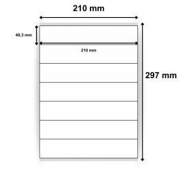 Planche d’étiquettes 210 x 40,3mm - 7 étiquettes par feuille - Découvrez sur Althus-Office
