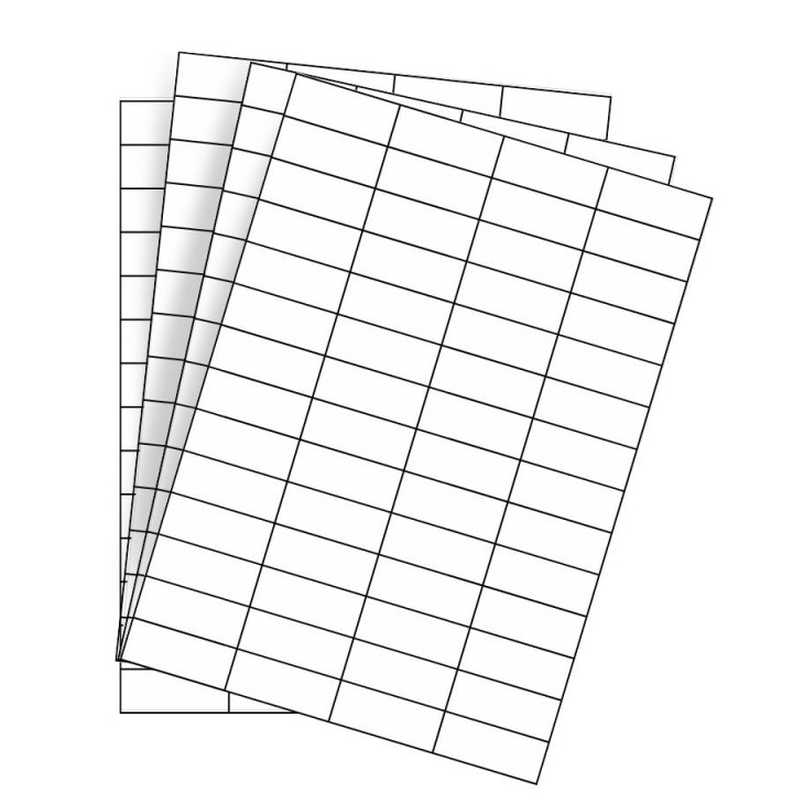 Étiquettes blanches 52,5x21,2mm en planche - Lot de 500 feuilles - Achetez sur Althus-Office