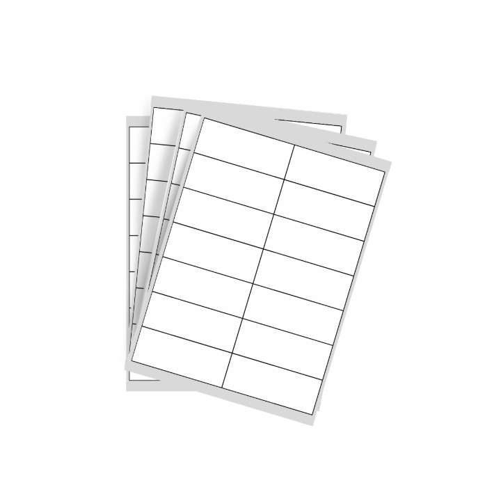 Feuilles d'étiquettes blanches format 99 x 38,1 référence 0172 - Trouver chez Althus-Office