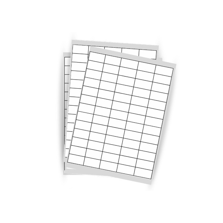 Lot de 6500 étiquettes blanches format 38,1x21,2mm ref 0162- Se procurer sur Althus-Office