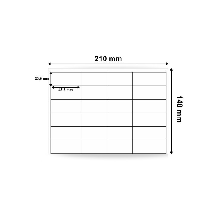 Étiquettes blanches Laboratoire  taille 210x148 ref 4780 - Choisir sur Althus-Office