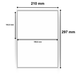 Étiquettes vierges blanches taille 199,6 x 143,5 mm référence 0184 - Découvrir chez Althus-Office