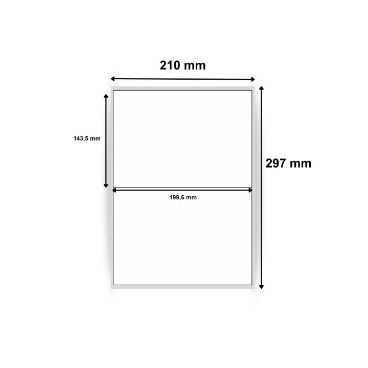 Étiquettes vierges blanches taille 199,6 x 143,5 mm référence 0184 - Découvrir chez Althus-Office