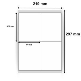 Étiquettes blanches multi-usages taille 99 x 139 mm ref 0175X10 - Choisir sur Althus-Office