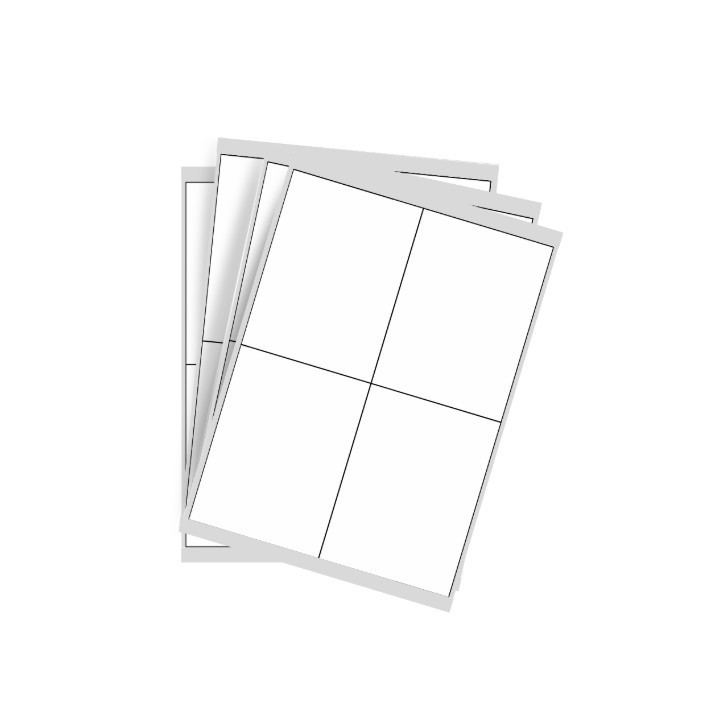 Étiquettes planche blanche de taille 99 x 139 mm et référence 0175X10 - Obtenir sur Althus-Office