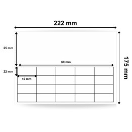 Planche d'étiquettes blanches pour laboratoire  format 210 x 190 mm référence 4781 - Commander chez Althus-Office