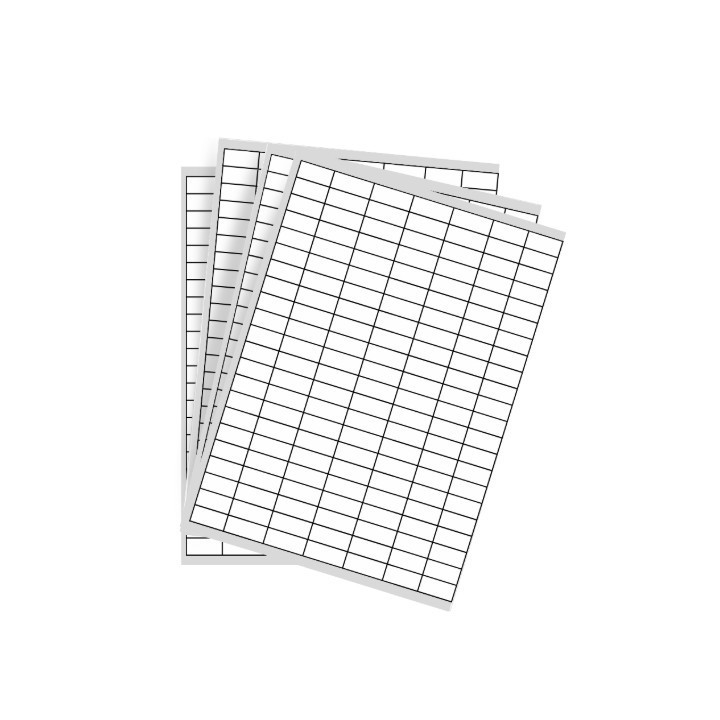 Étiquettes blanches multi-usages taille  25 x 12 mm ref 3166X10 - Choisir sur Althus-Office