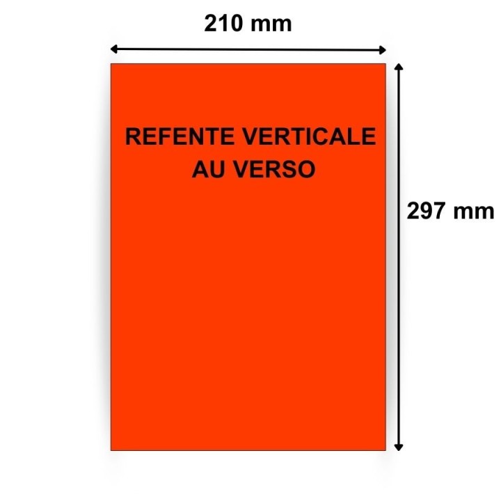 Étiquettes en papier vélin orange 210 x 297 mm - 100 planches par boîte - Trouvez sur Althus-Office