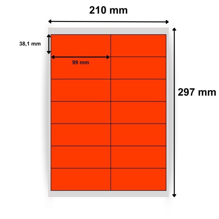 Étiquettes en planche 99x38.1mm - Réf : 3973 | 1400 étiquettes par boîte - Commandez sur Althus-Office