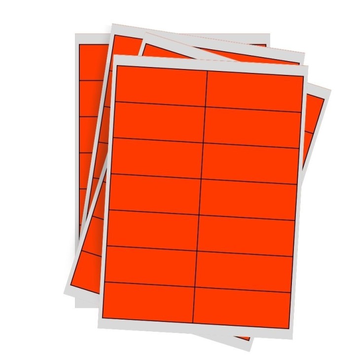 Étiquettes blanches 99x38.1mm en planche - Lot de 100 feuilles - Achetez sur Althus-Office