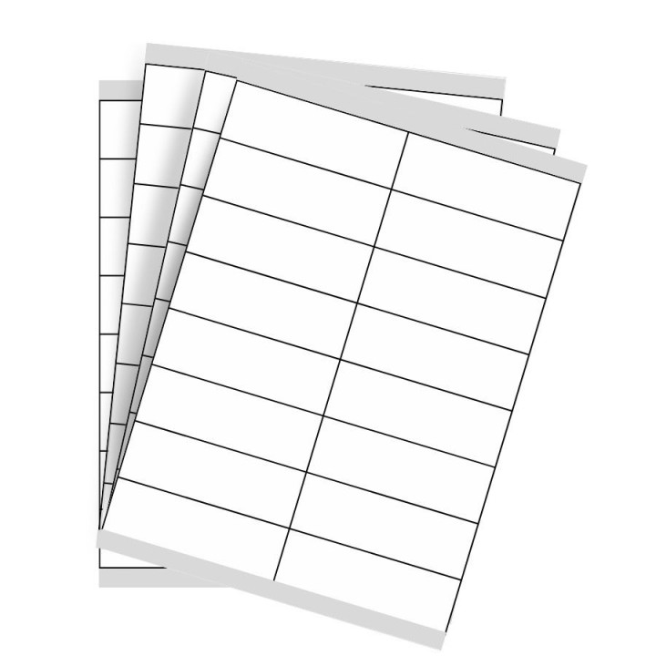Étiquettes blanches 105 x 35 mm en planche - Lot de 100 feuilles - Achetez sur Althus-Office