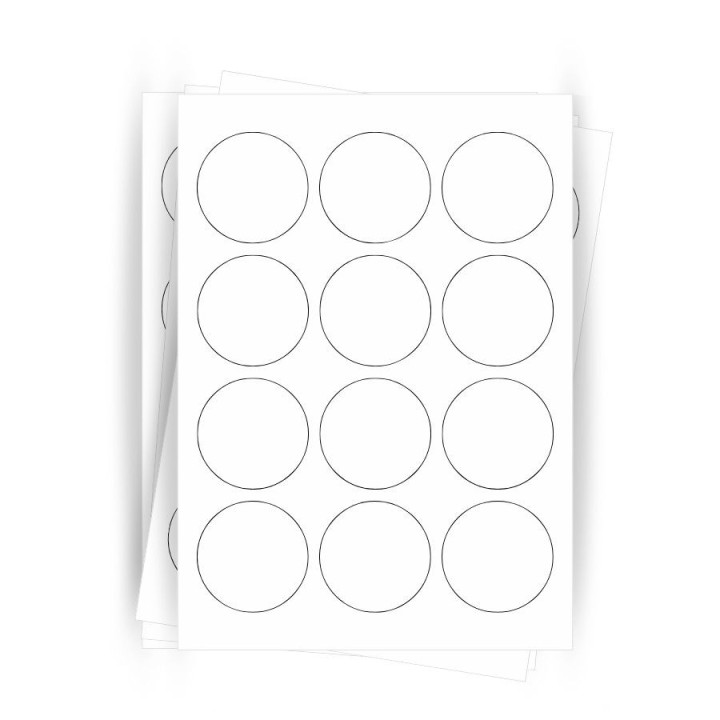 Étiquettes adhésives en planche diamètre 63,5mm - Réf : 5461 - Procurez-vous sur Althus-Office