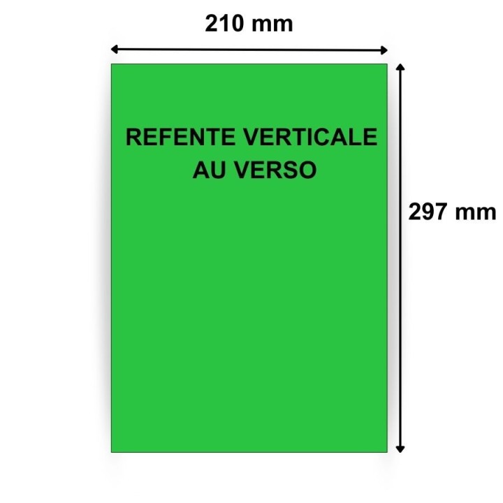 Étiquettes en papier vélin vert 210 x 297mm - 100 planches par boîte - Trouvez sur Althus-Office