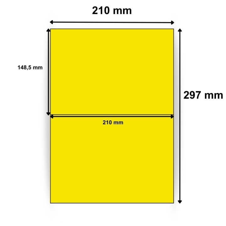 Planche d’étiquettes 210 x 148,5mm - 2 étiquettes par feuille - Découvrez sur Althus-Office