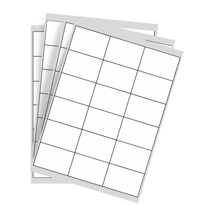 Étiquettes blanches 63.5x46.6mm en planche - Lot de 100 feuilles - Achetez sur Althus-Office