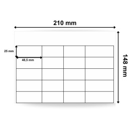 Planche d’étiquettes 210 x 148 mm - 20 étiquettes par feuille - Découvrez sur Althus-Office