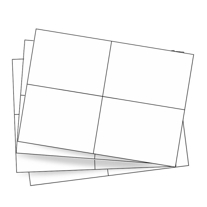 Étiquettes blanches 105 x 74,2mm en planche - Lot de 800 feuilles - Achetez sur Althus-Office