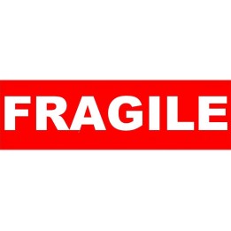 Étiquette transport "Fragile" - Taille 150 x 42,33 mm – Commandez sur Althus-Office