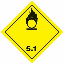 Étiquette de transport Produits dangereux 5.1 Matières comburantes – Trouvez sur Althus-Office
