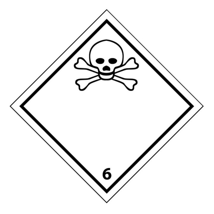 Étiquette de sécurité n°6.1 - Transport de matières toxiques– Achetez dès maintenant sur Althus-Office