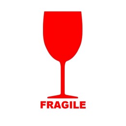 Étiquette pour colis "FRAGILE" - Taille 130 x 112 mm – Trouvez sur Althus-Office