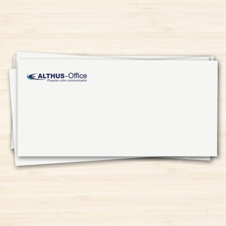 Lettre personnalisée avec logo entreprise - Format DL – Achetez sur Althus-Office