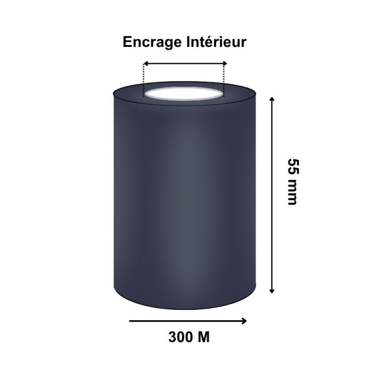 Ruban Transfert Thermique CIRE 55mmx300m AWR470 T25173IO - ALTHUS-OFFICE