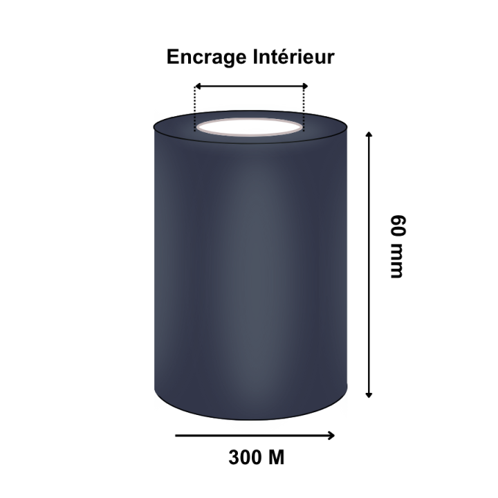 Ruban Transfert Thermique CIRE 60mmx300m AWX FH T47670IO - Althus-Office