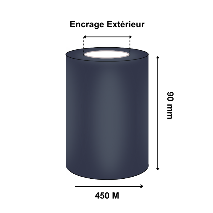 Ruban Transfert Thermique CIRE  90x450m AWR470 T63239IO (Ancienne Réf : T11956ZA)