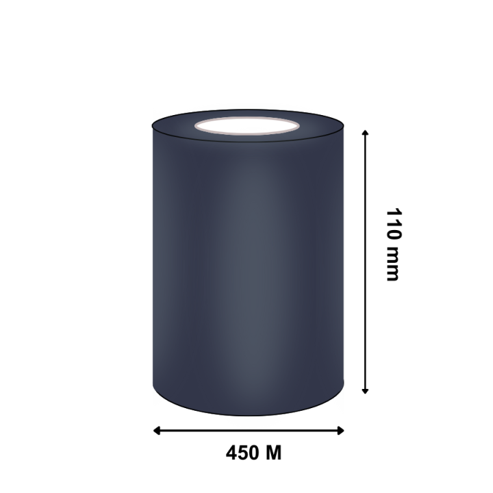 Ruban transfert thermique TSC cire Standard 110mm x 450M P159079-001