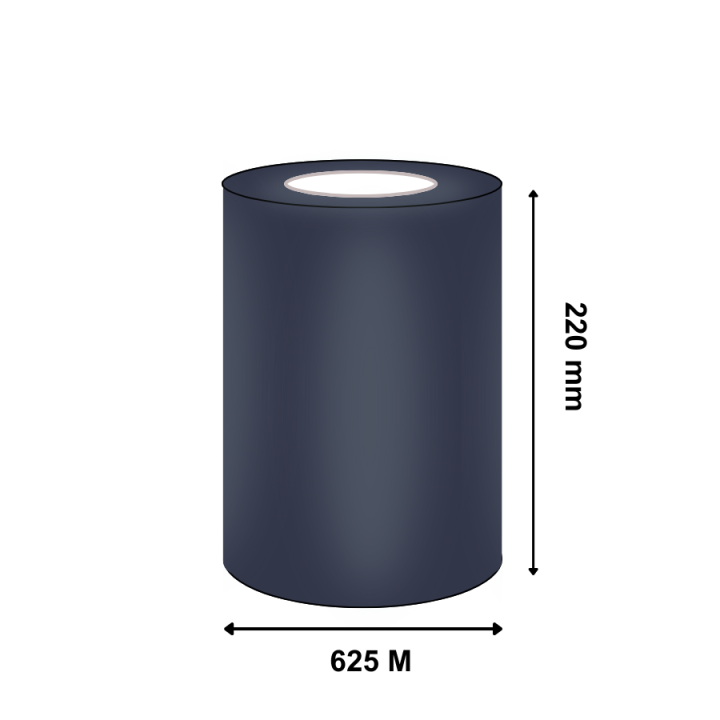 Ruban transfert thermique TSC cire Premium 8050-SWX 220mm x 625m P159167-001