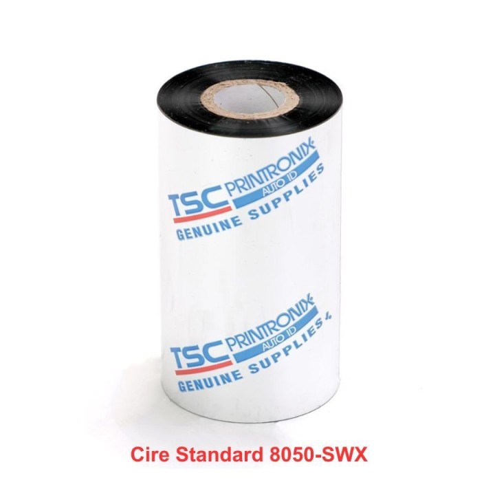 Ruban transfert thermique TSC cire Standard 8050-SWX 165mm x 450m P159097-001