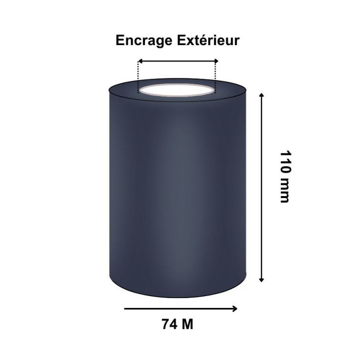 Ruban Transfert Thermique CIRE/RESINE 110mmx74m APR6 T47331IO (Ancienne Réf : T47331ZA)