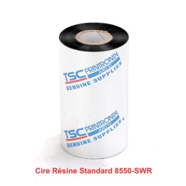 Ruban transfert thermique TSC cire/résine standard 8550SWR 110mm x 300m P159051-001