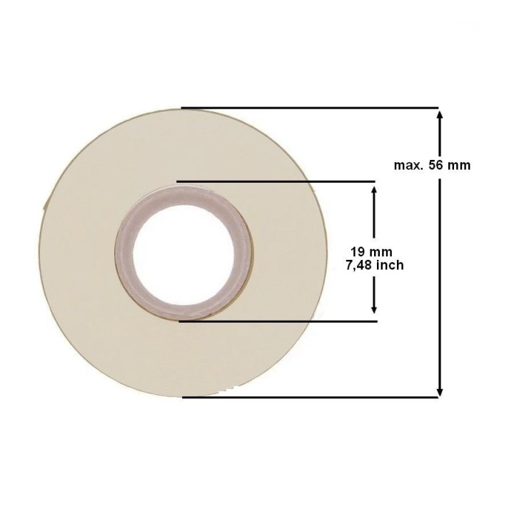 Etiquette en bobine Thermique Direct ZEBRA Z-PERFORM 1000D 60 Receipt 57mm x 12.2M 3007158-T