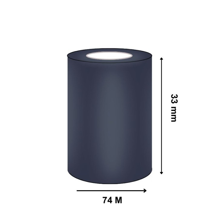 Ruban Transfert Thermique 33mmx74m ZEBRA Résine Premium 5095 800132-201