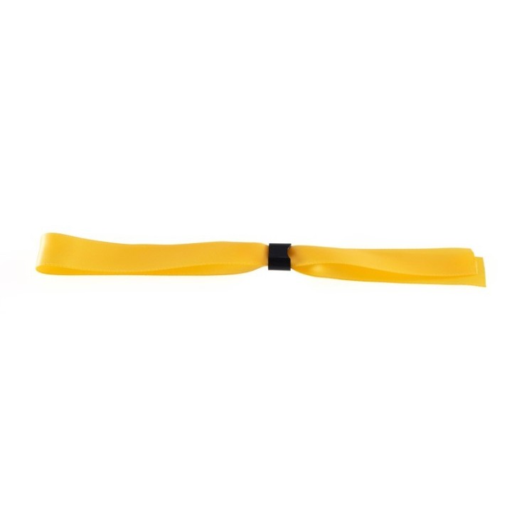 Bracelet en satin 15mm avec boucle de fermeture jaune