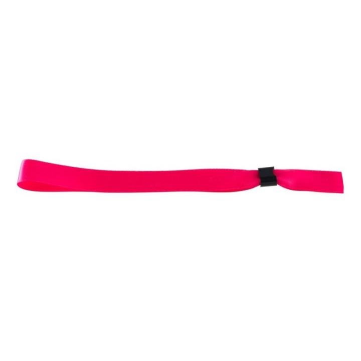 Bracelet en satin 15mm avec boucle de fermeture rose