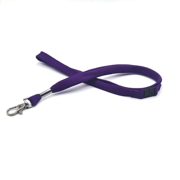 Cordon tube en polyester 12 mm crochet métal x100 Couleur 1437290