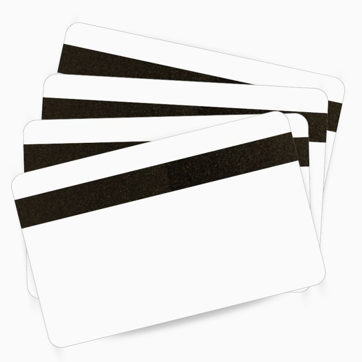 Carte PVC blanche HID 081750 avec bande magnétique LoCo pour impression de badges