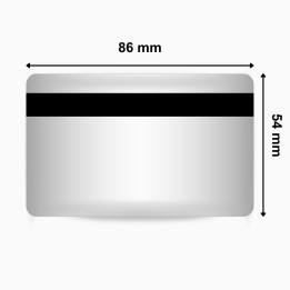Carte PVC JT-1464 bande magnétique argent LoCo faible coercivité – boîte de 100 cartes